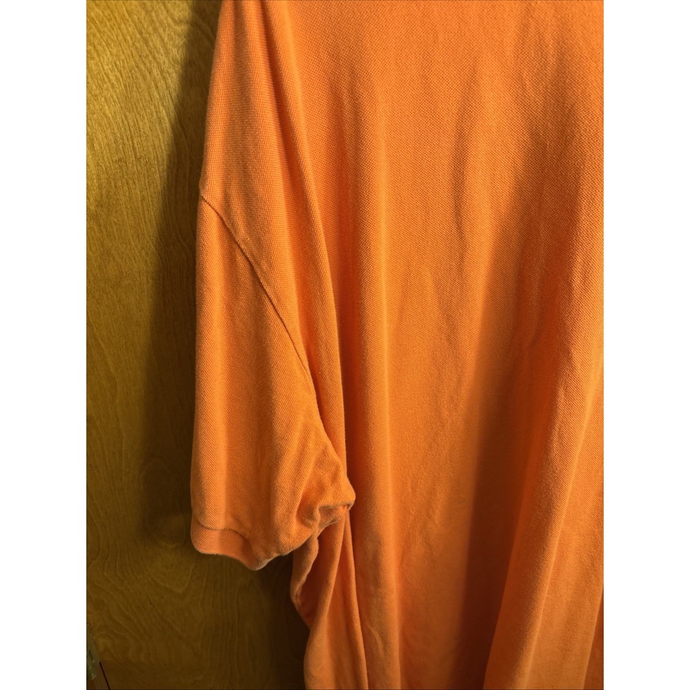 Polo Ralph Lauren Polo‎ Shirt Mens 3XB Big Orange Preppy Casual Pony Blem - Picture 10 of 10